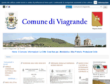 Tablet Screenshot of comune.viagrande.ct.it